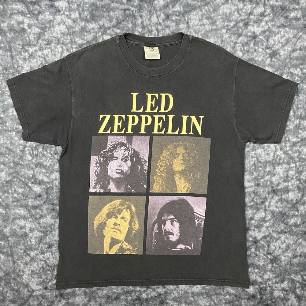 Vintage Led Zeppelin ZOSO TShirt Size L Winterland Double Side Band Tour 90s